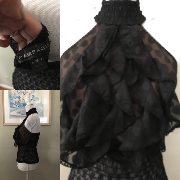 Black Rampage Top! 👚🙈👯‍♂️ - Picture 4 of 4